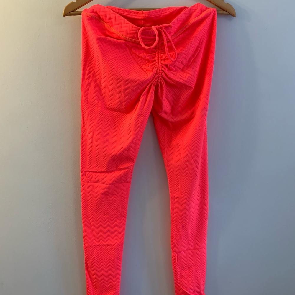 Neon Orange workout leggings